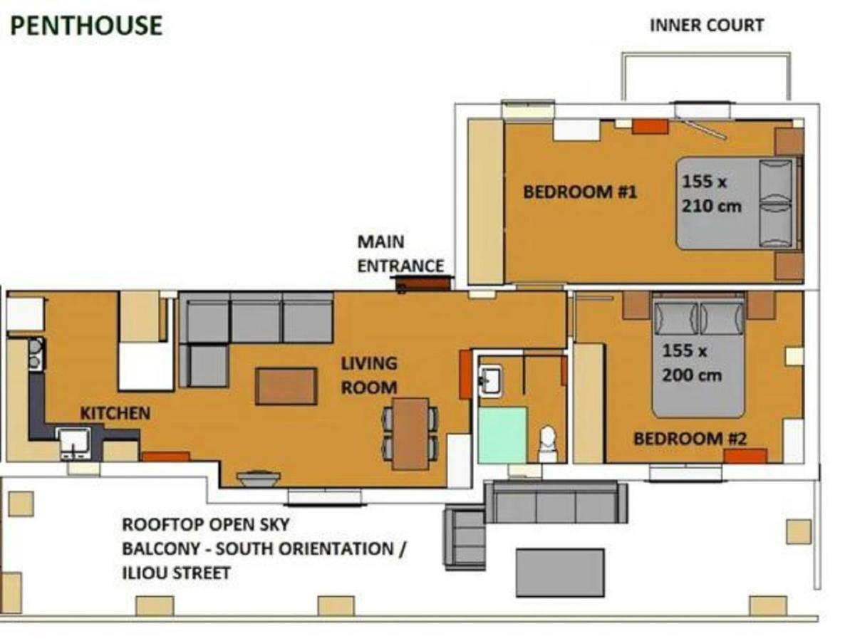 Sunkissed Rooftop Apartments Athens Luaran gambar